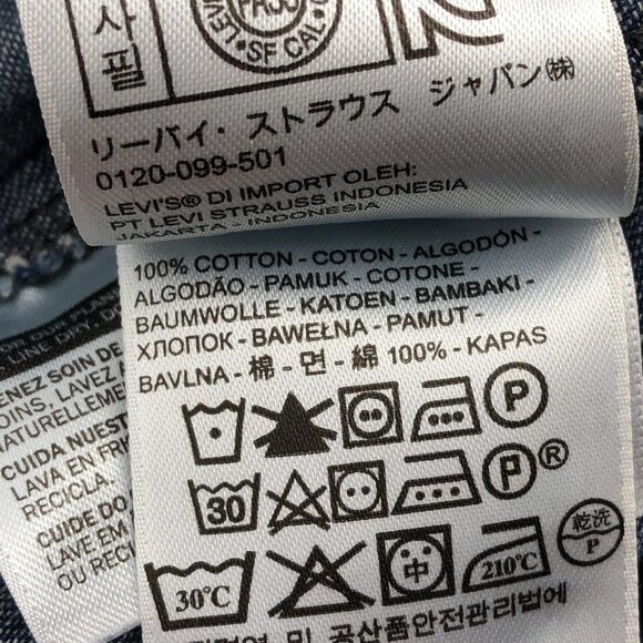 Levi's Blue Floral Fit & Flare Denim Dress | Size S - Picture 2 of 5